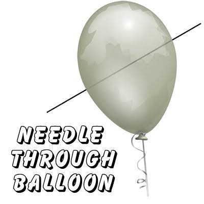 Набор Игла и 10 шариков Needle thru balloon Professional
