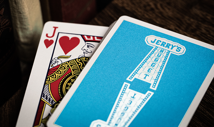 Jerry’s Nugget (Icey Blue) Marked Monotone Playing Cards