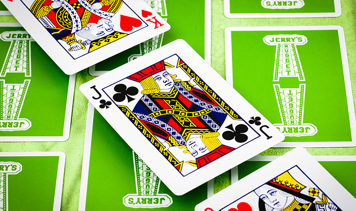 Jerry’s Nugget Monotone (Metallic Green) Playing Cards