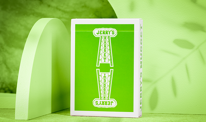 Jerry’s Nugget Monotone (Metallic Green) Playing Cards