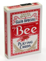 Bee Club Special №92 Jumbo с пчелой (RED), игральные карты с фирменным логотипом на рубашке