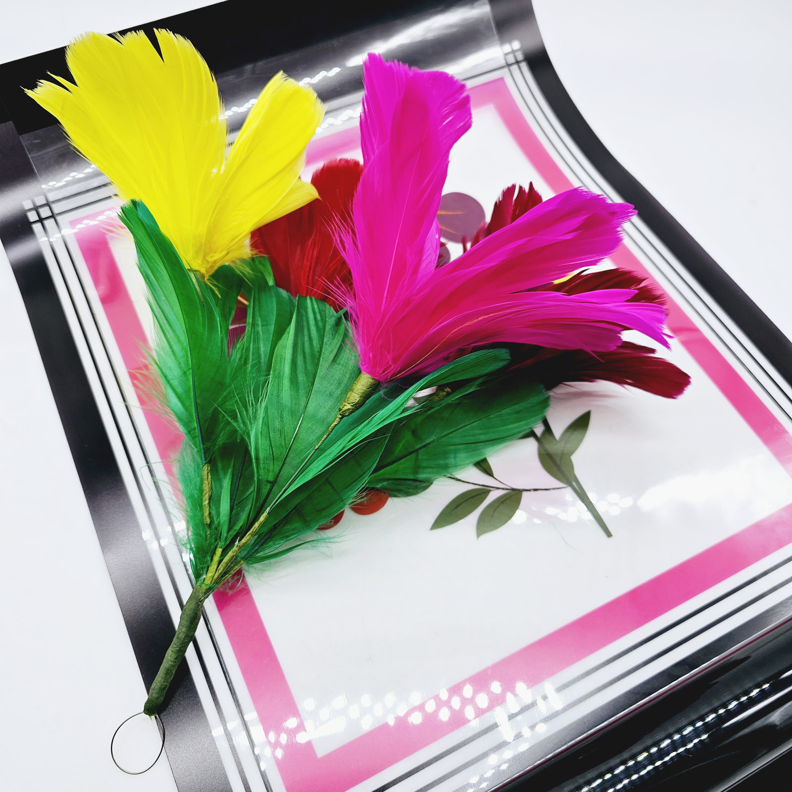 G0430-5 Букет цветов из рамки Cristal Flash Flower Feather